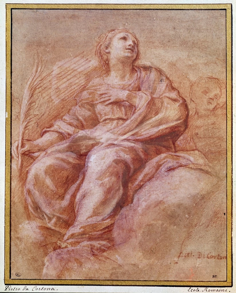 Studio - San Firmino seduto sulle nuvole, Louvre, Parigi